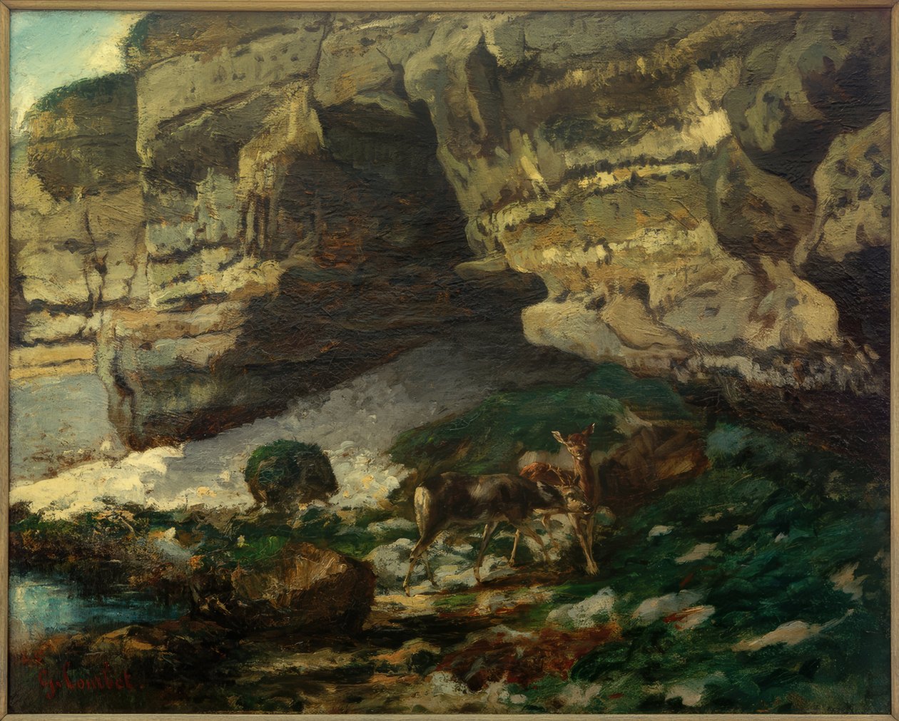 Rådyr ved kilden av Gustave Courbet