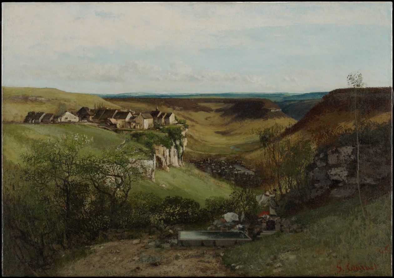 Ornans slott, 1855 av Gustave Courbet