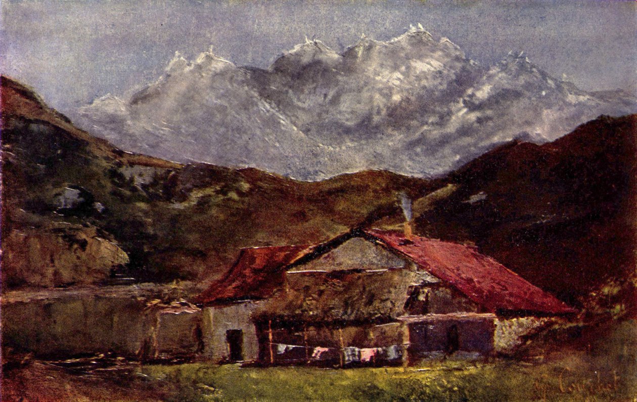 Fjellhytta av Gustave Courbet