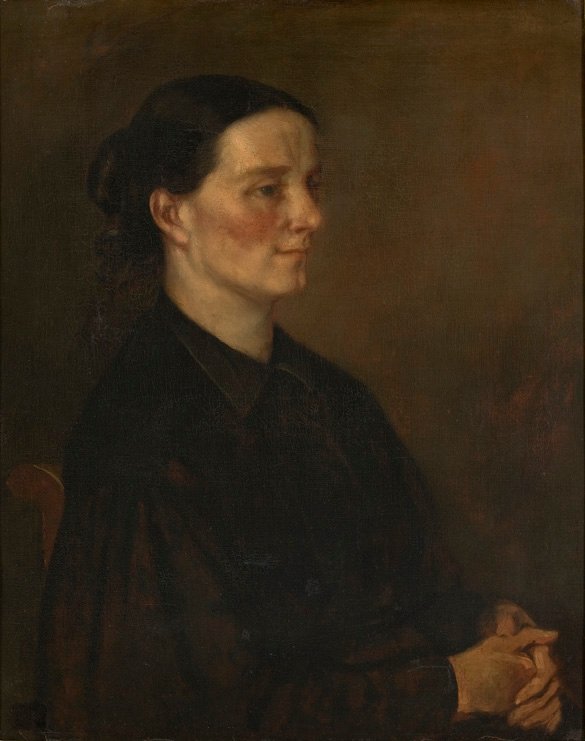 Juliette Courbet av Gustave Courbet