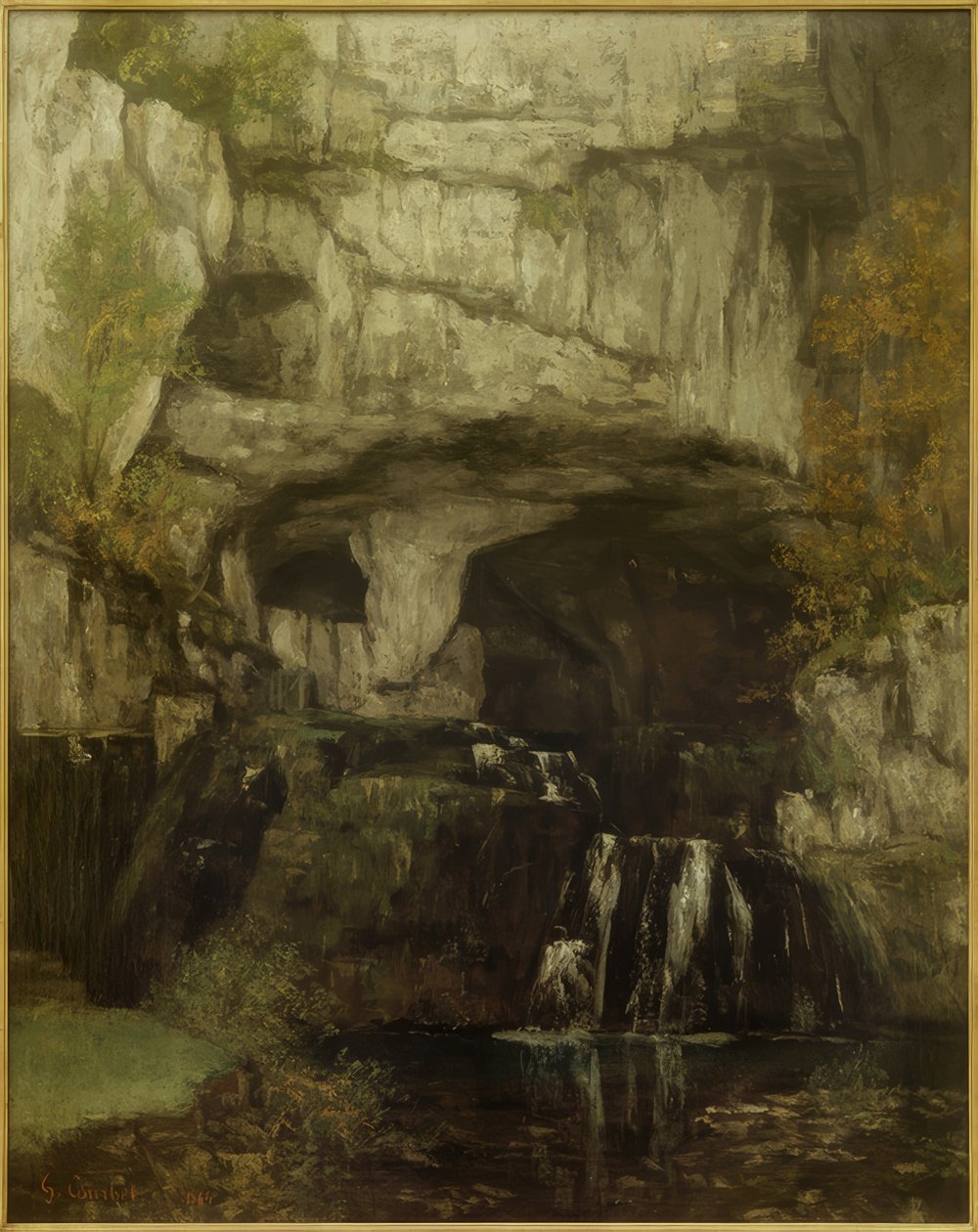 La Source du Lison av Gustave Courbet