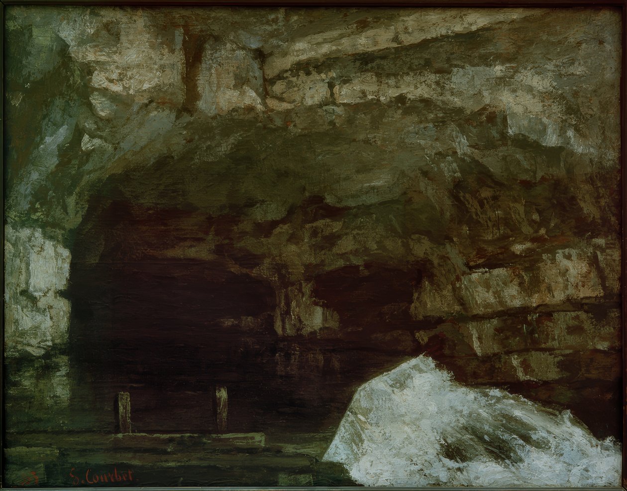Kilden til Loue av Gustave Courbet