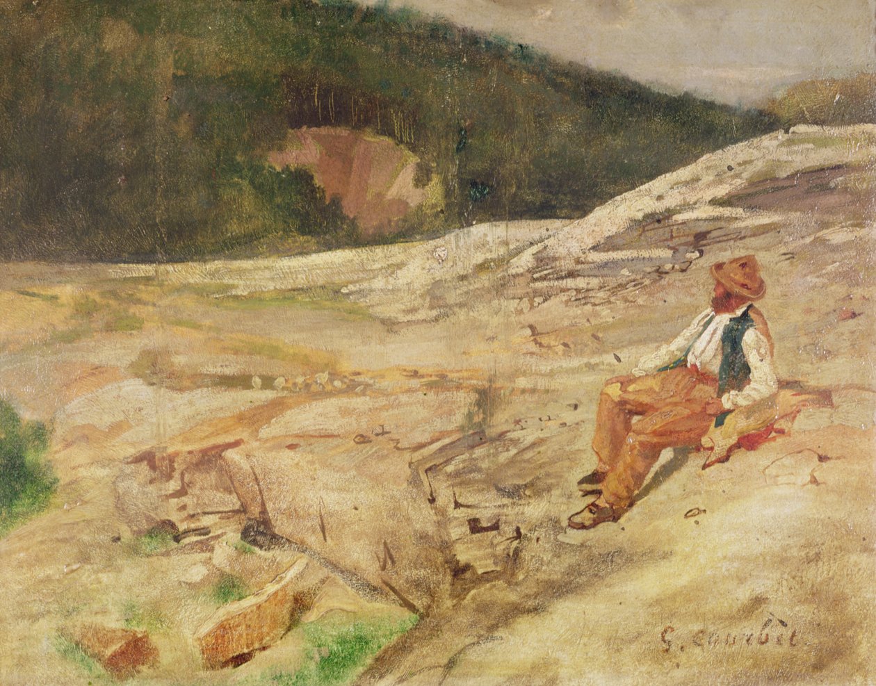 Landskap av Gustave Courbet