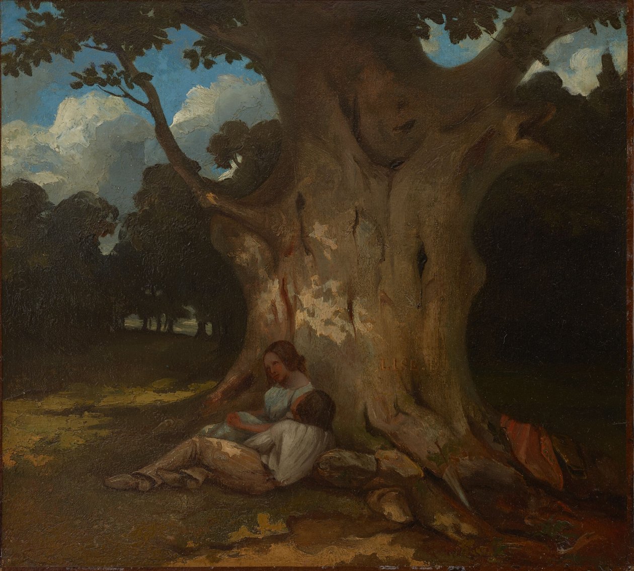 The Big Oak av Gustave Courbet