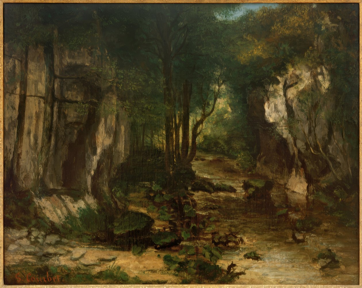 Ruisseau du Puits-Noir av Gustave Courbet