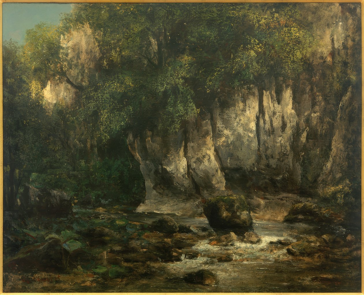 Ruisseau du Puits-Noir av Gustave Courbet