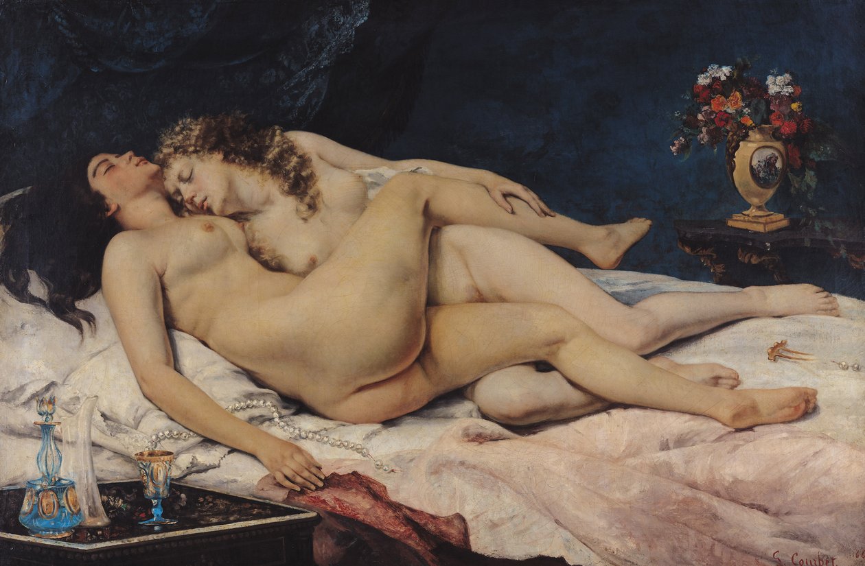 Søvn, 1866 av Gustave Courbet