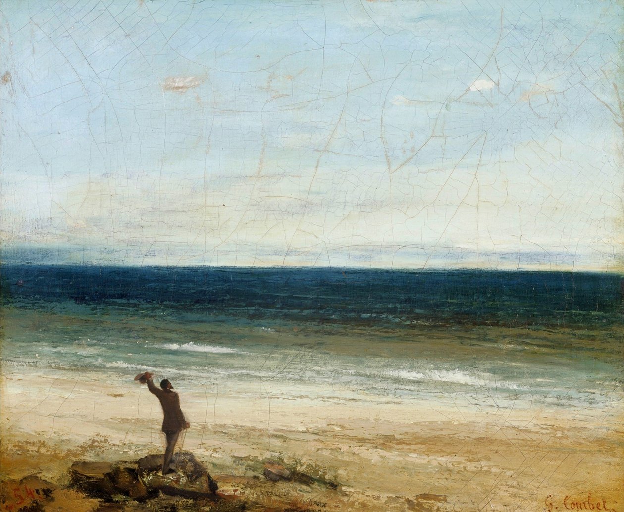 Sjøen ved Palavas av Gustave Courbet