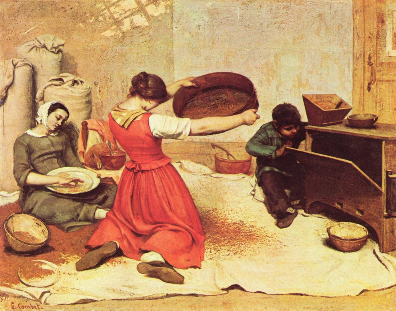 Hvete Screeners av Gustave Courbet