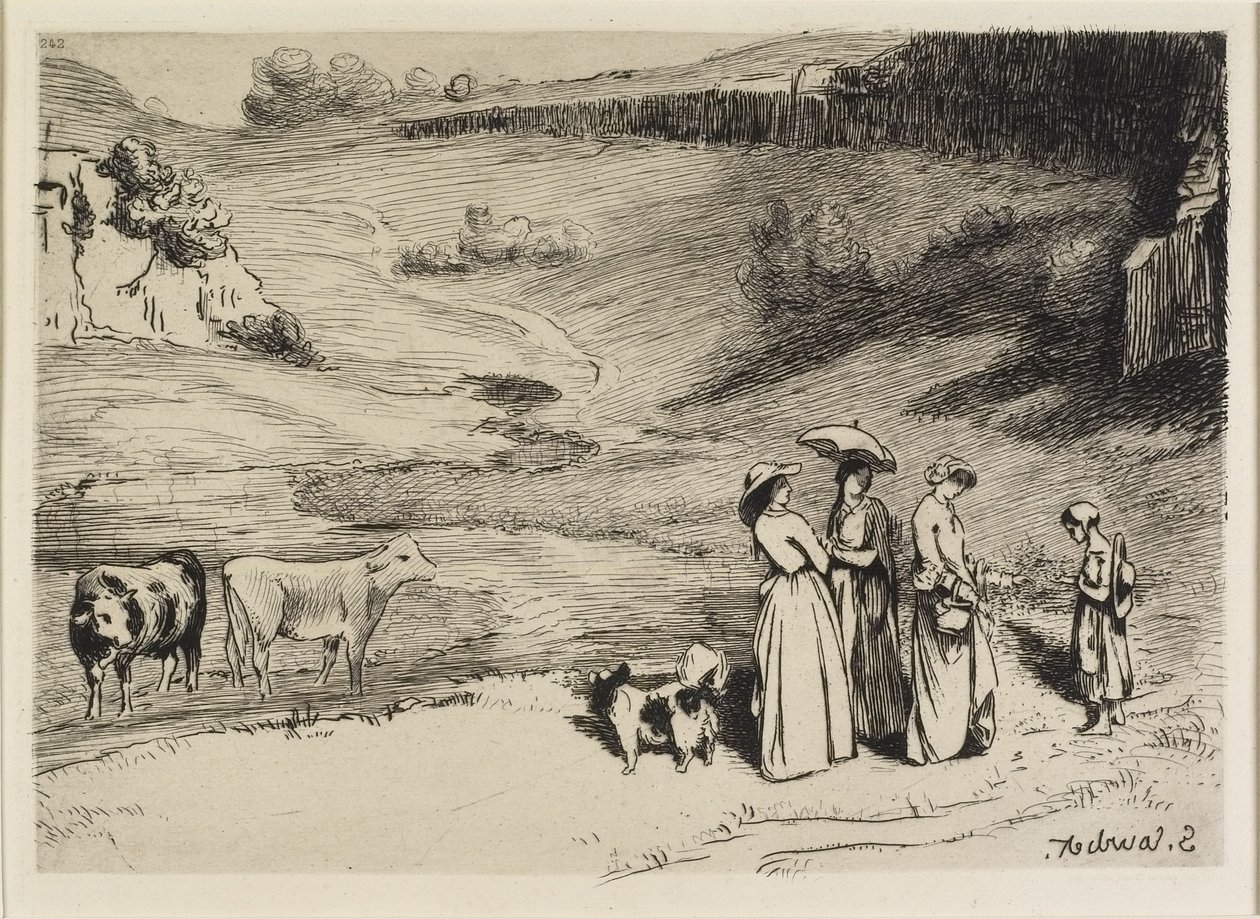 Les Demoiselles de Village, 1867 av Gustave Courbet