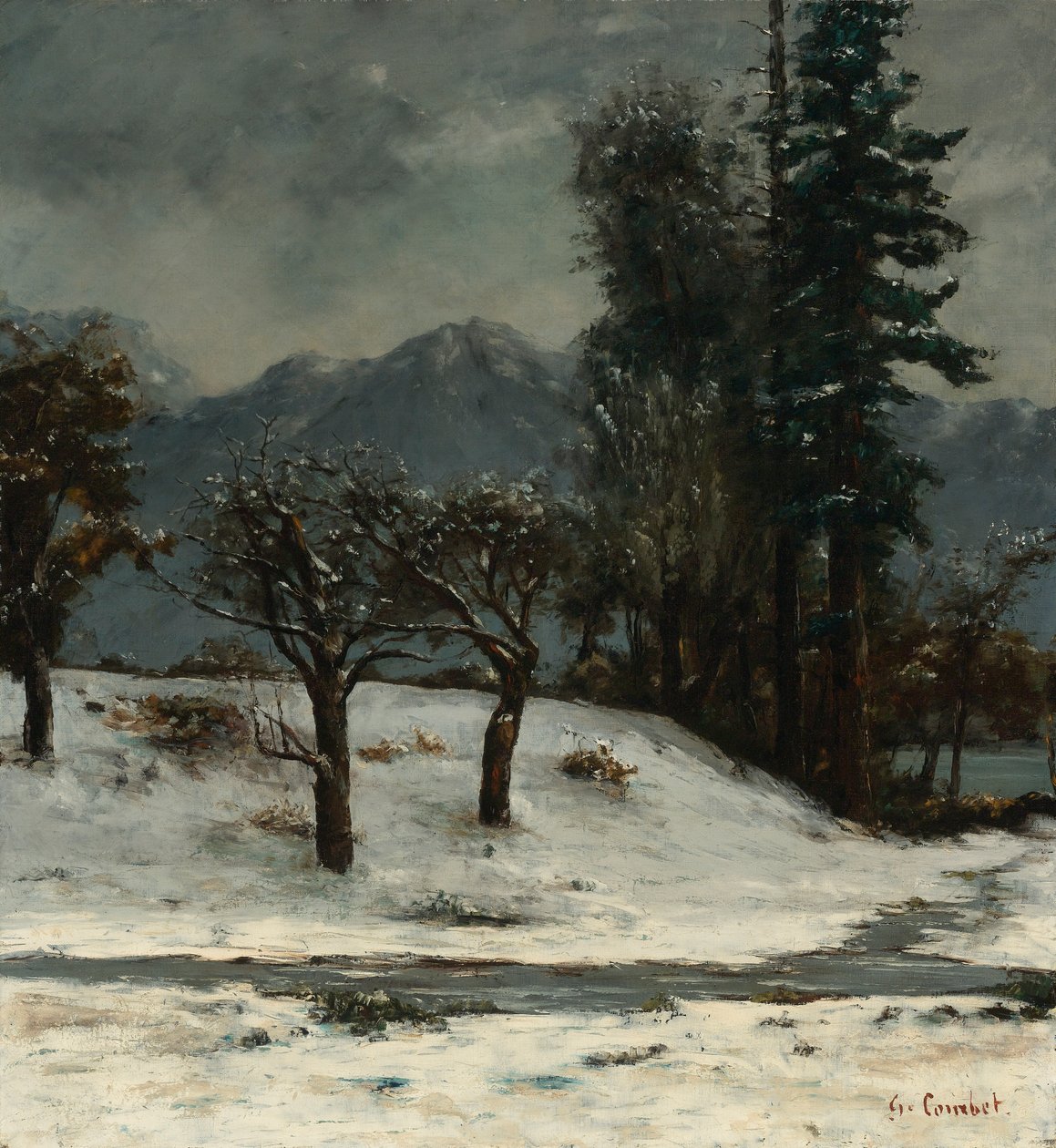 Snø av Gustave Courbet