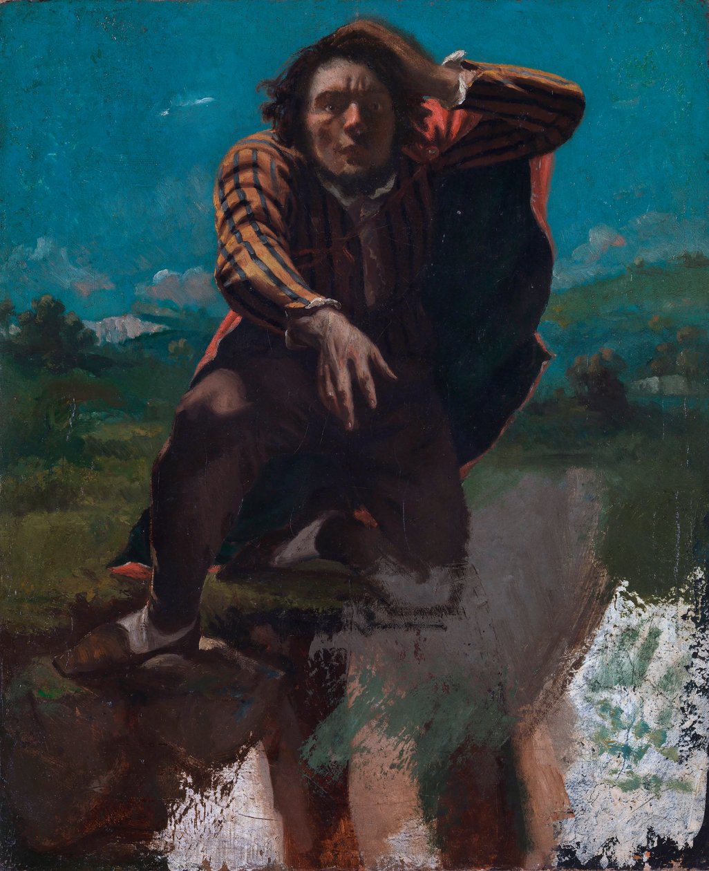 På kanten av stupet av Gustave Courbet