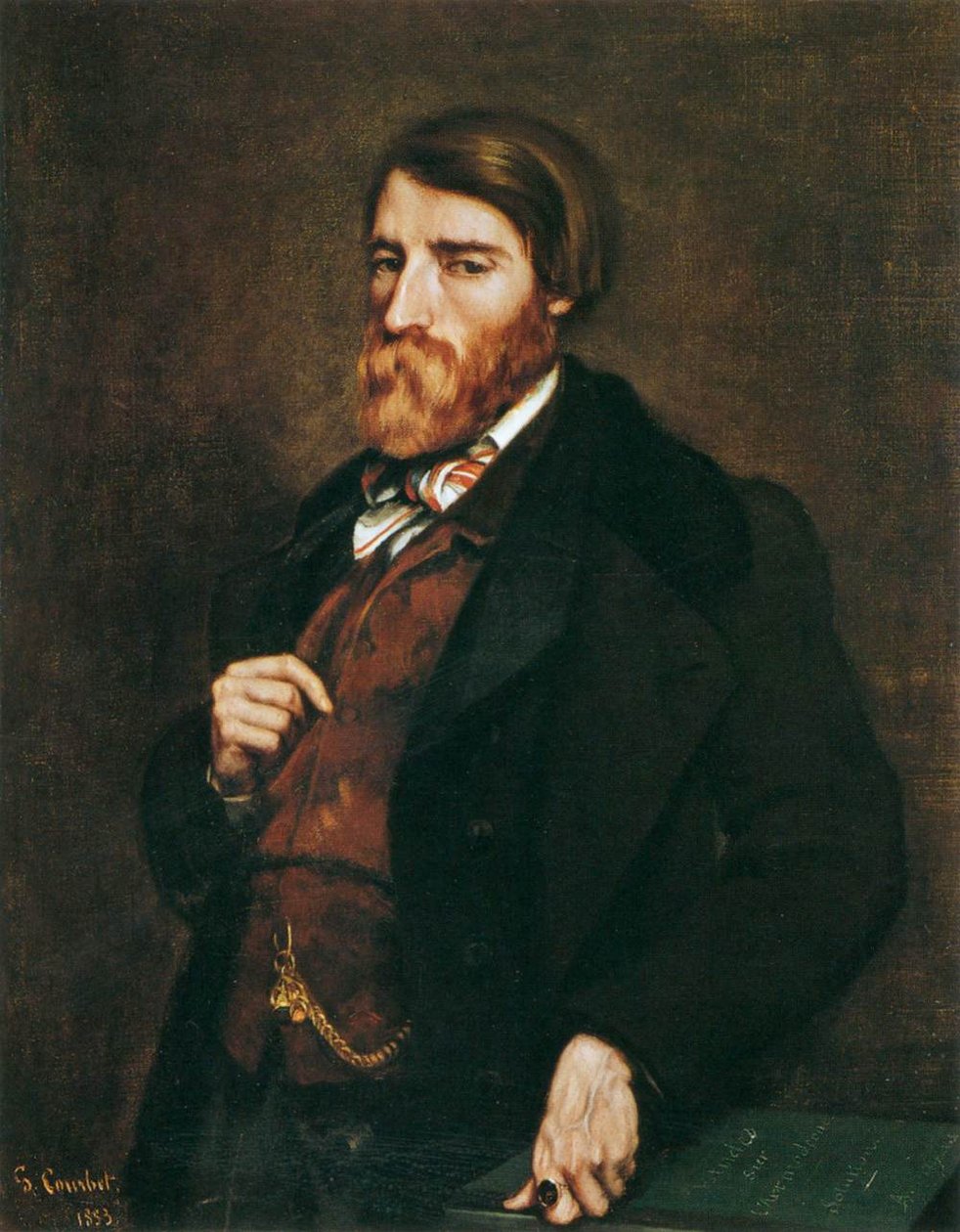 Portrett av Alfred Bruyas av Gustave Courbet