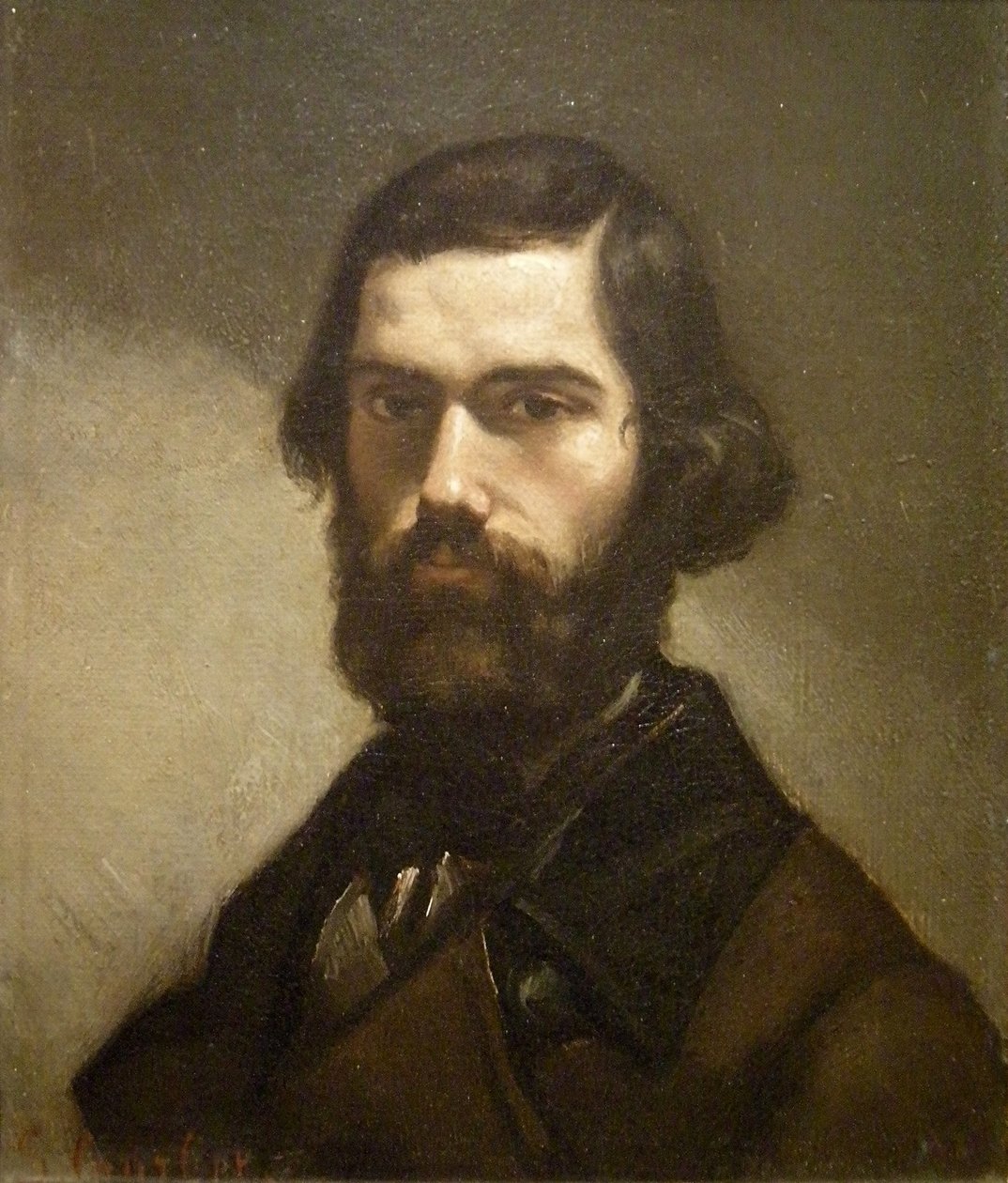 Portrett av Jules Vallès av Gustave Courbet