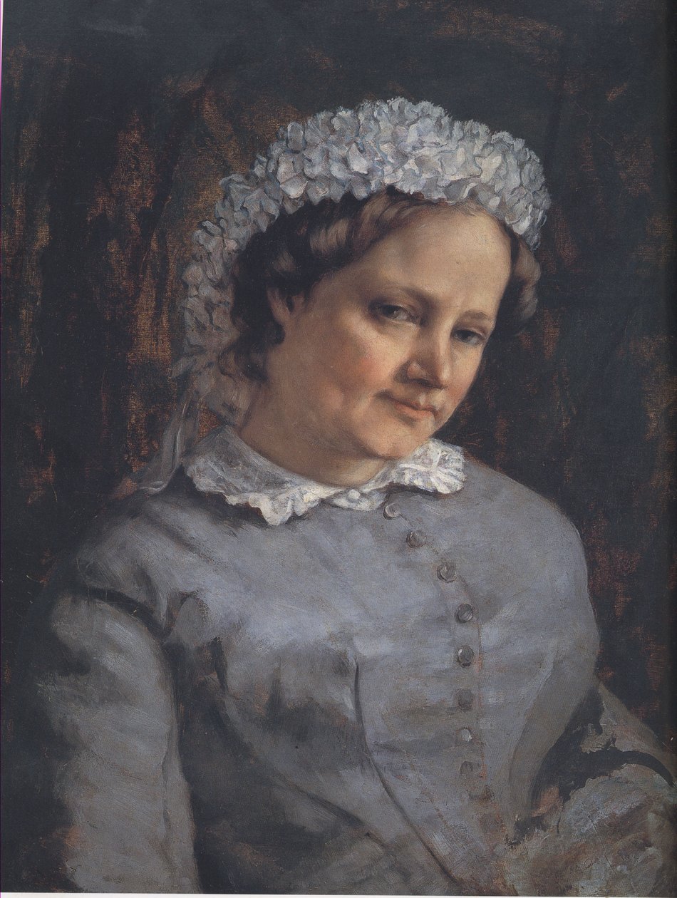 Portrett av Madame Proudhon av Gustave Courbet