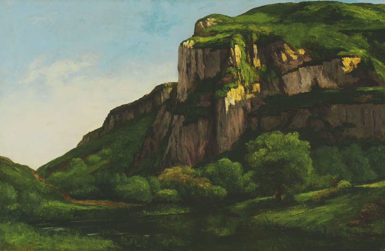 Bergarter ved Mouthier av Gustave Courbet