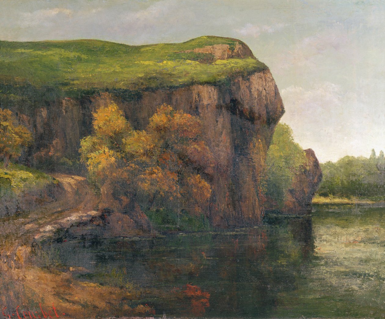 Steinete klipper av Gustave Courbet