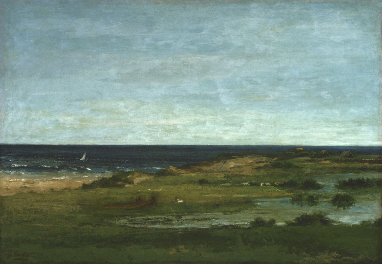 Kystscene av Gustave Courbet