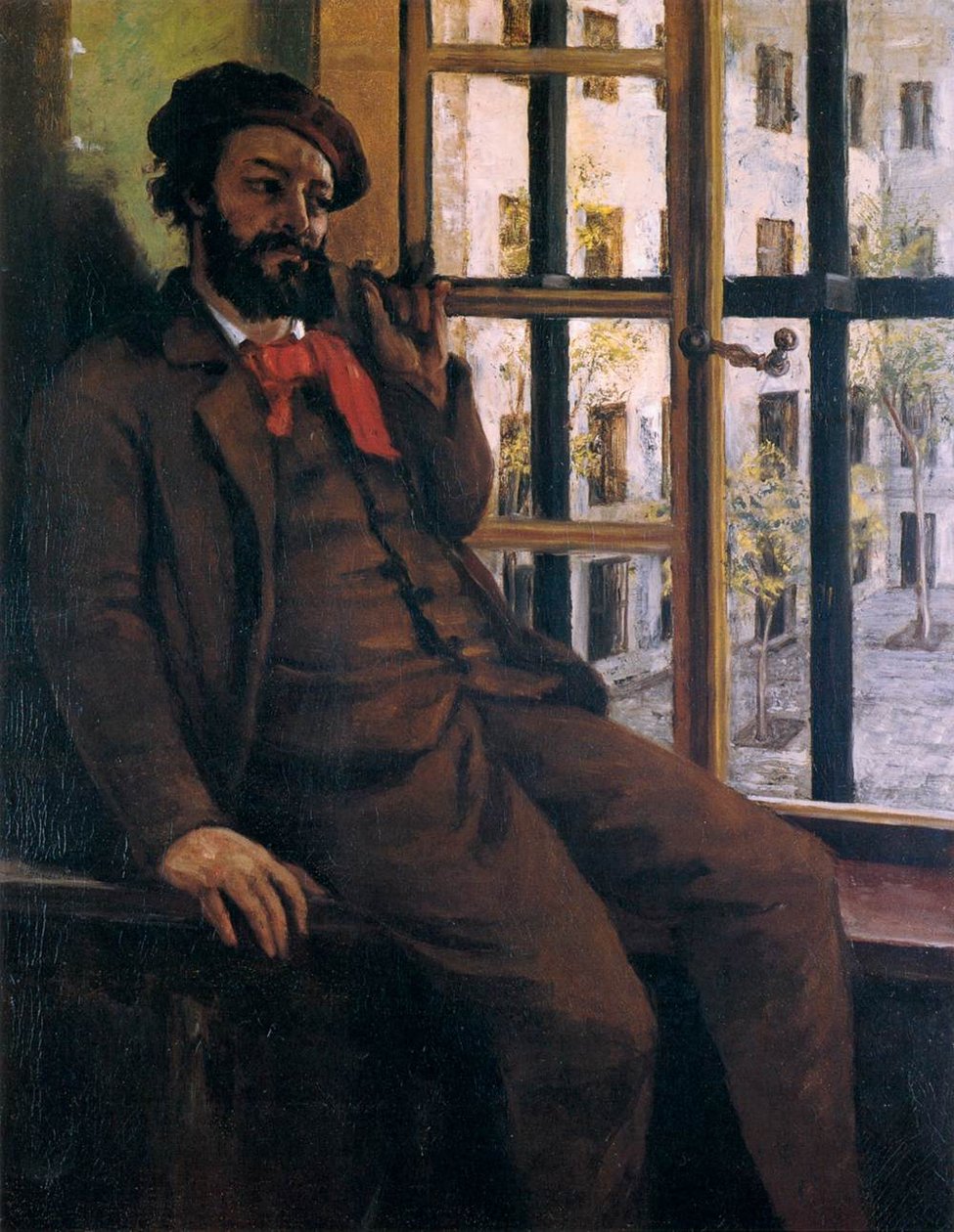 Selvportrett på Sainte-Pélagie av Gustave Courbet