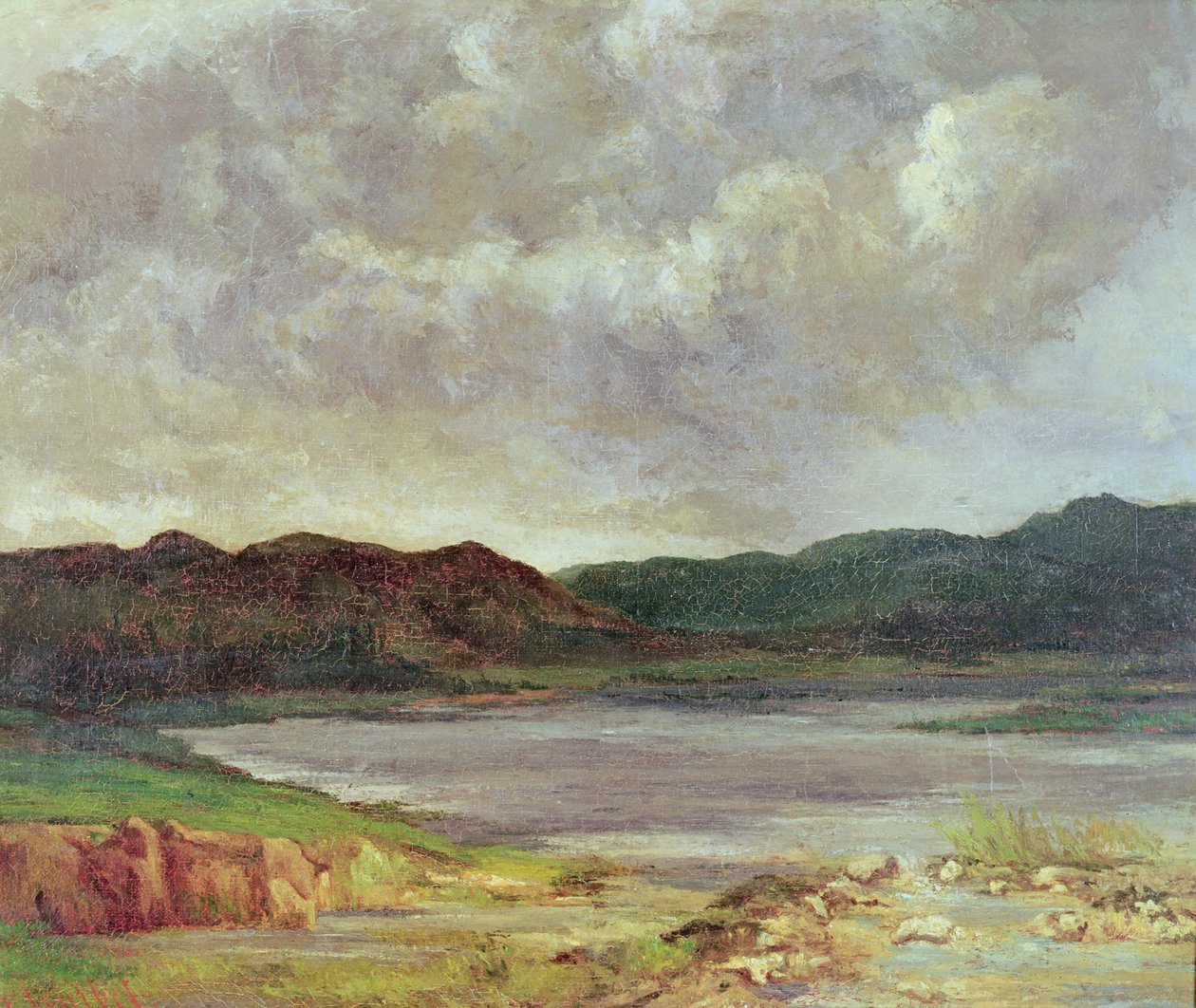 The Black Lake, 1872 av Gustave Courbet
