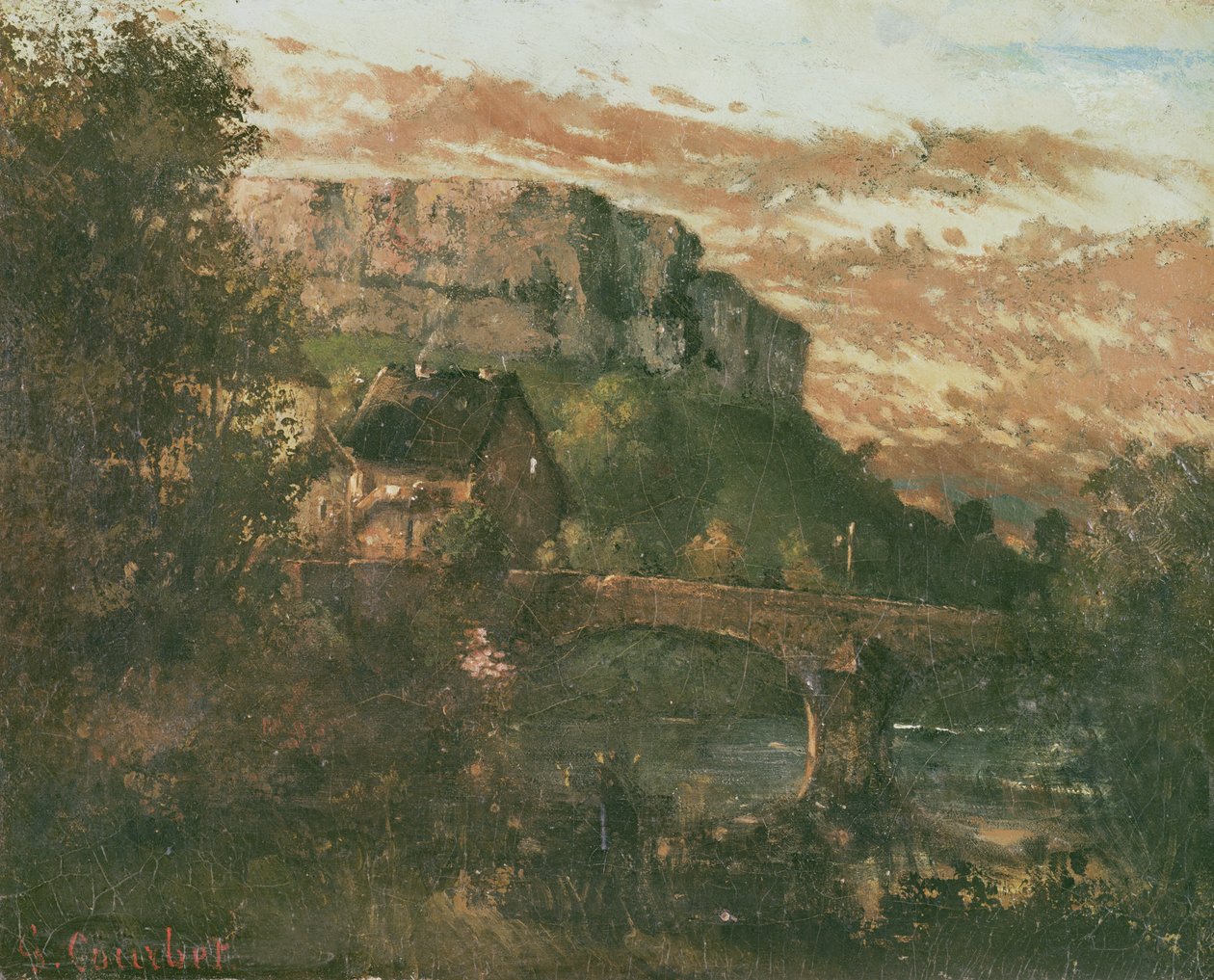 Broen ved Nahin, 1868 av Gustave Courbet