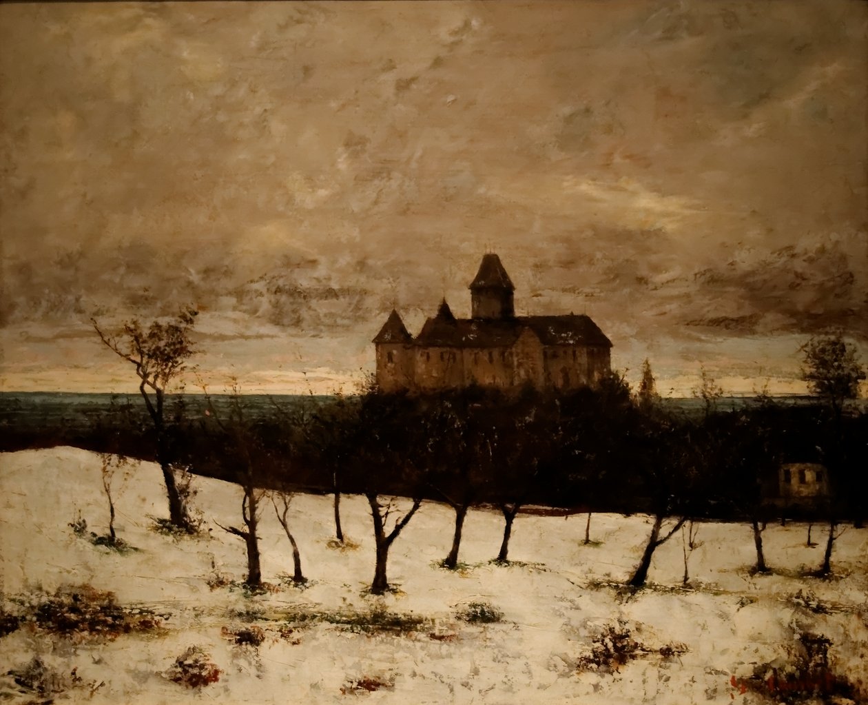 Slottet i Blonay av Gustave Courbet