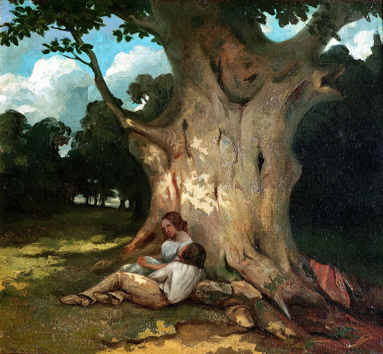 Den store eiken av Gustave Courbet