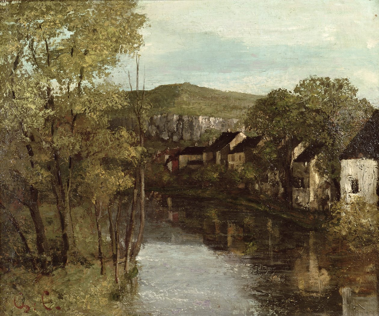 The Reflection of Ornans, ca. 1872 av Gustave Courbet