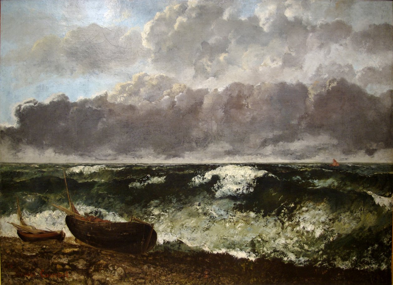 Det stormfulle havet av Gustave Courbet