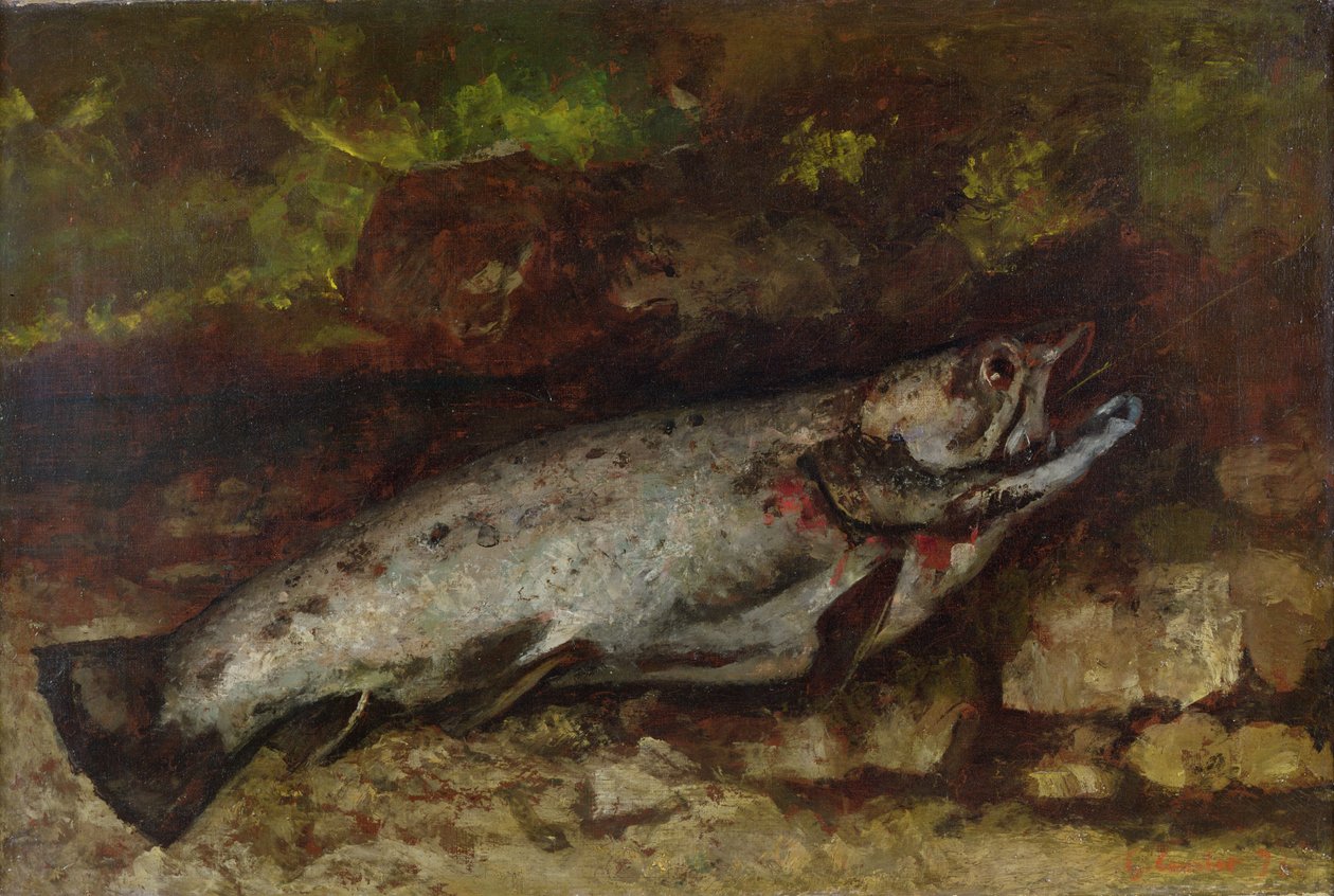 Ørreten, 1873 av Gustave Courbet