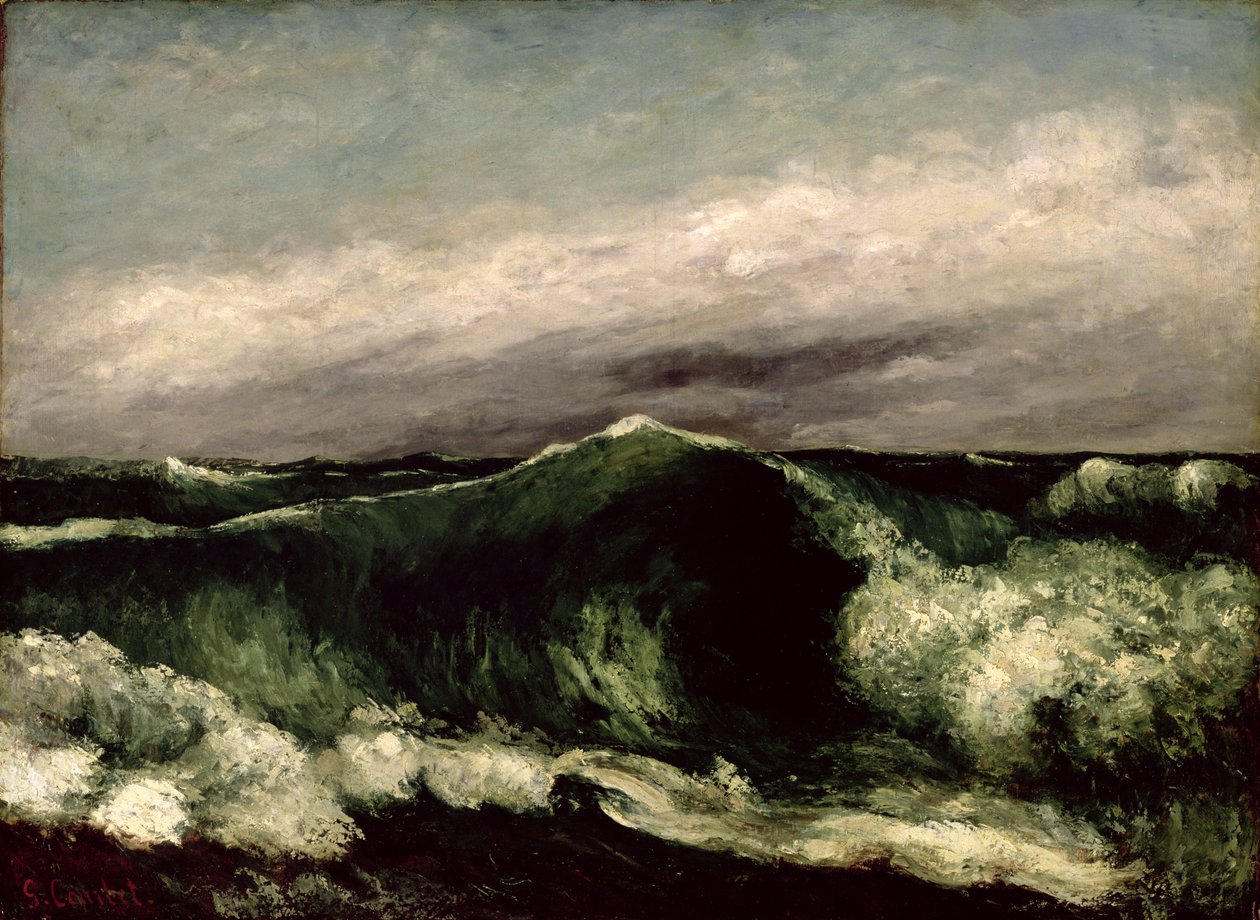 Bølgen, 1869 av Gustave Courbet