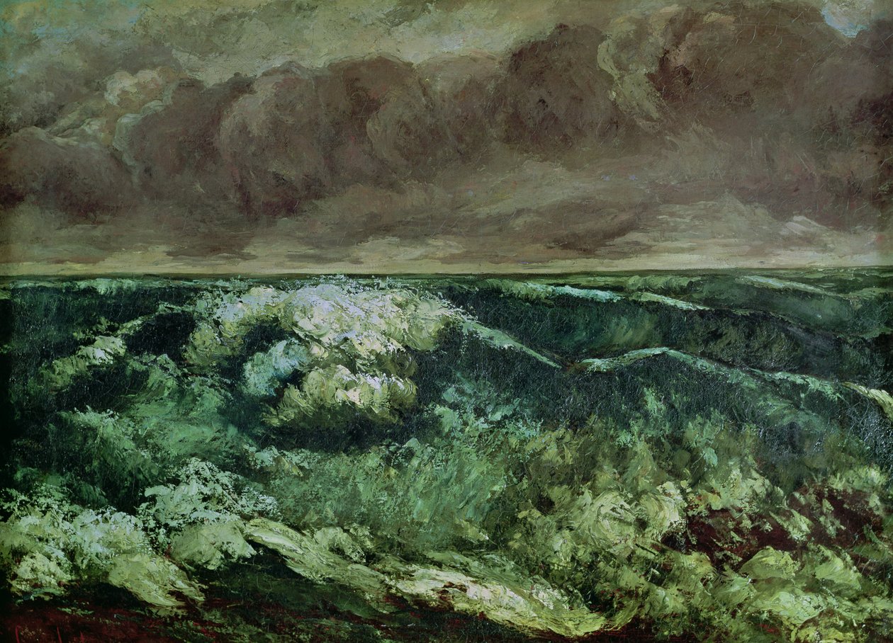 Bølgen, etter 1870 av Gustave Courbet