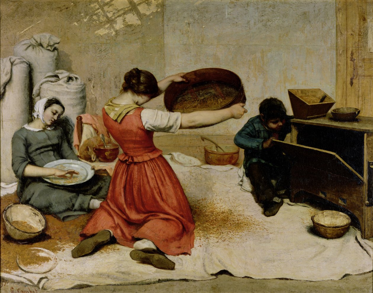 Vinnerne, 1855 av Gustave Courbet