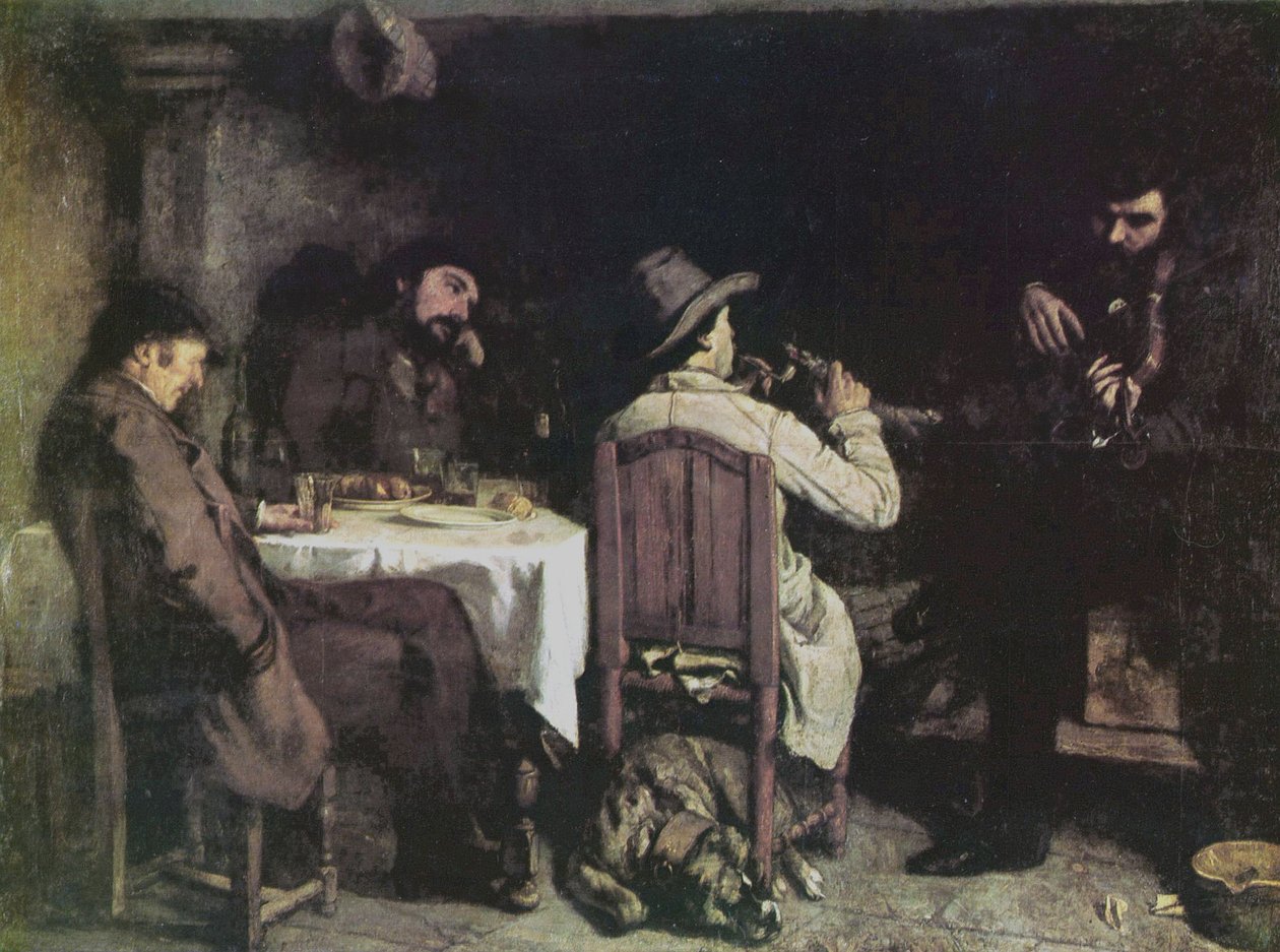 En ettermiddag i Ornans av Gustave Courbet