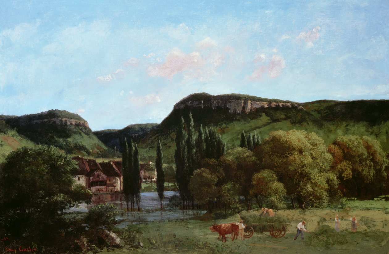 Utsikt over Ornans, 1864 av Gustave Courbet