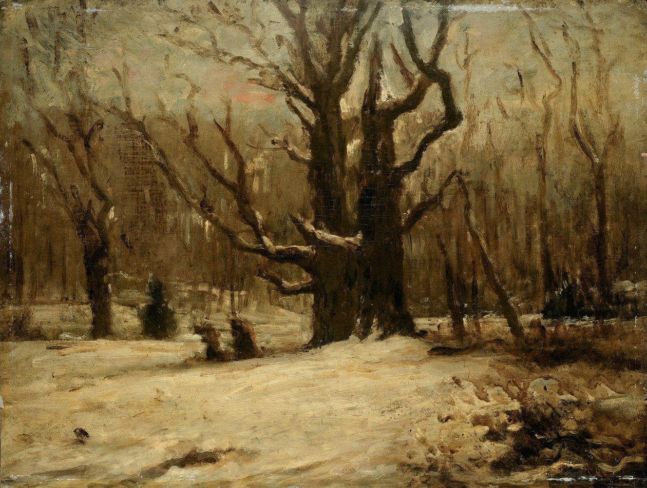 vinterlandskap av Gustave Courbet