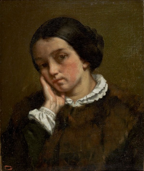 Zelie Courbet av Gustave Courbet