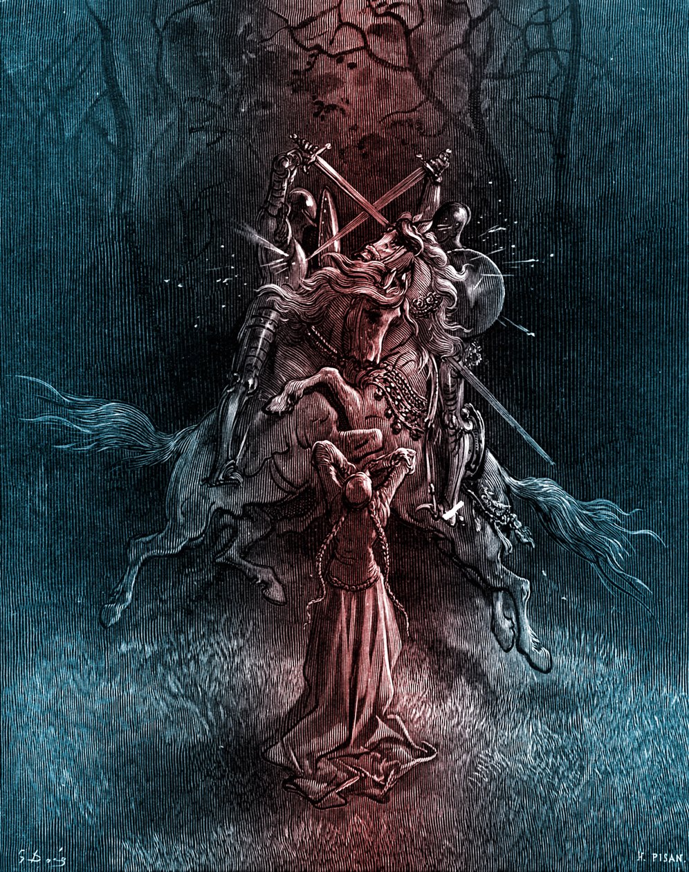 Orlando Furioso av Ludovico Ariosto av Gustave Dore