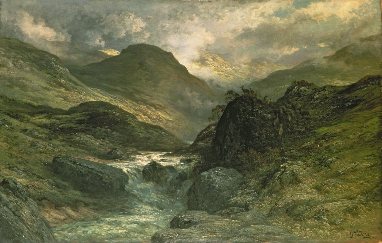 A Canyon, 1878 av Gustave Dore