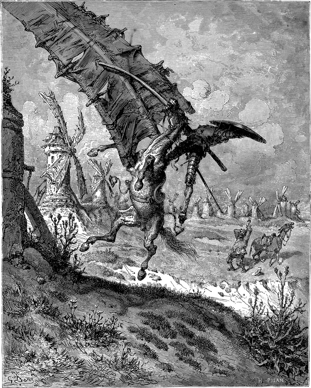 Eventyr med vindmøllene av Gustave Dore