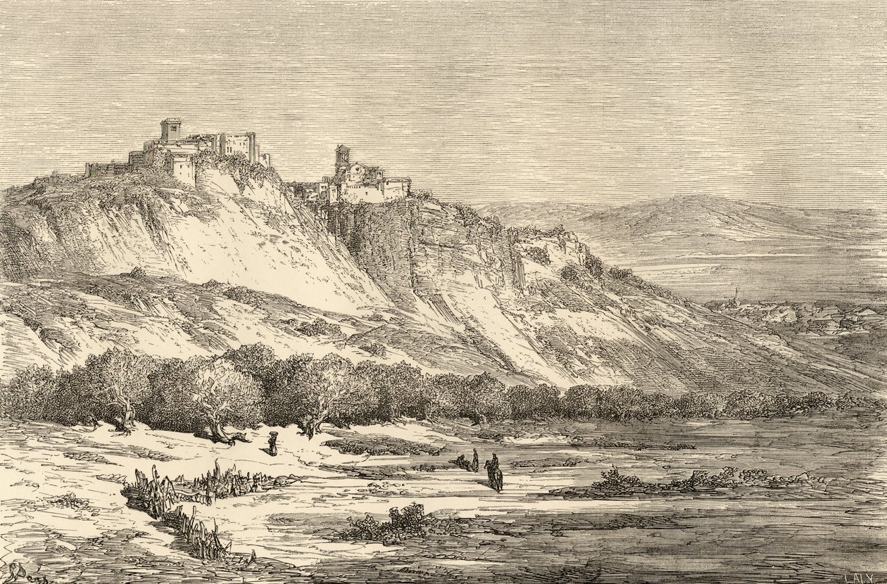 Arcos de la Frontera, Cadiz, illustrasjon fra 