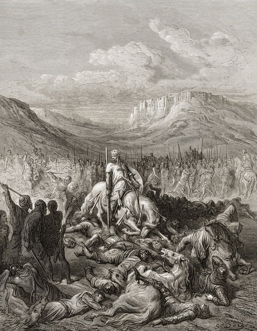 Den strålende døden til Jacques de Maille Marshal fra templet, illustrasjon fra 