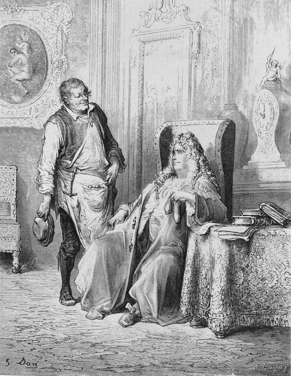 Illustrasjon for The Cobbler and the Financier, fra 