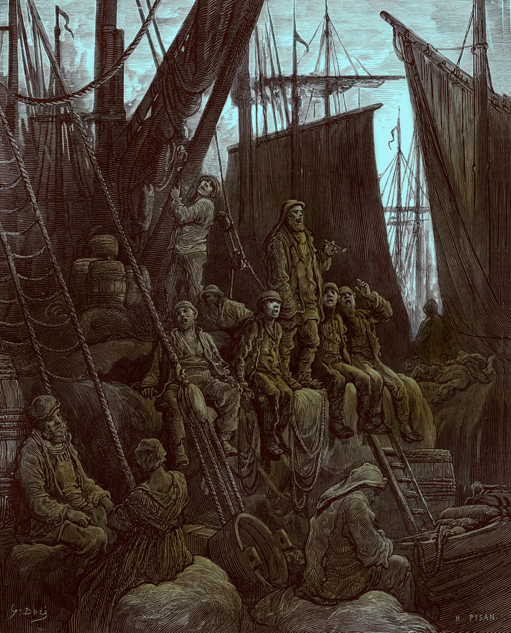 Off Billingsgate av Gustave Doré av Gustave Dore