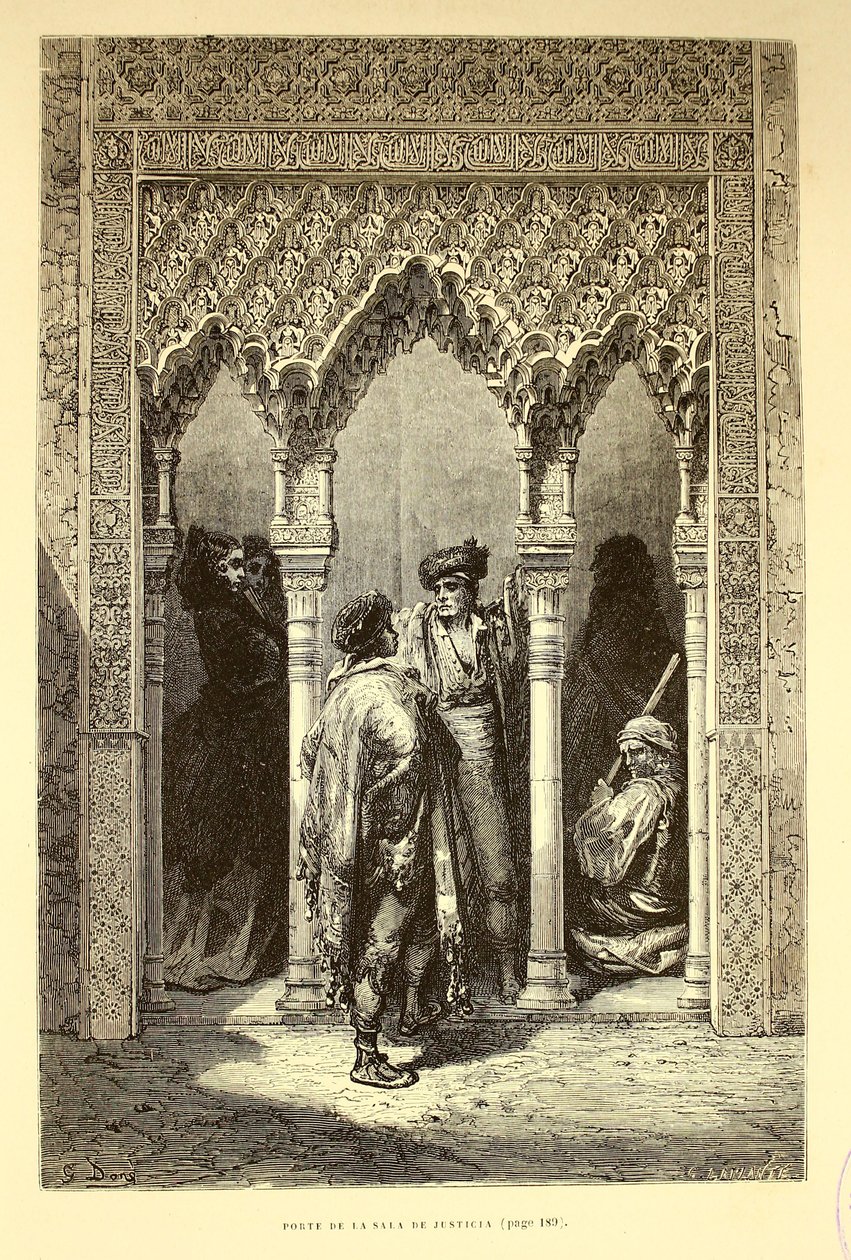 Porte av rettssalen av Gustave Dore
