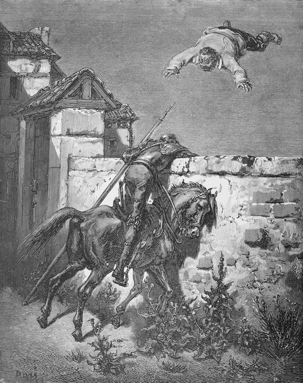 Sancho Tossed in a Blanket, fra 