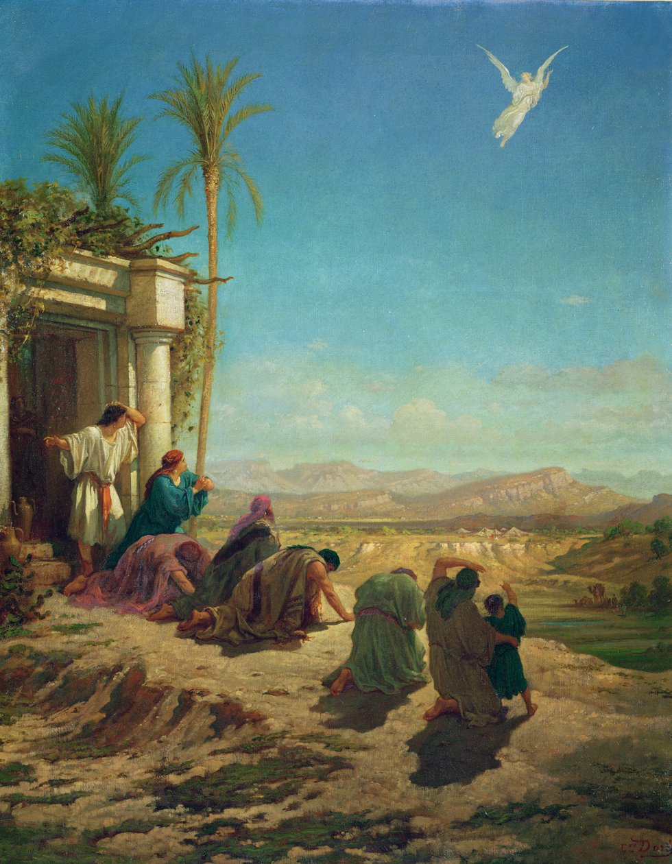 Engelen til Tobias, ca. 1865 av Gustave Dore
