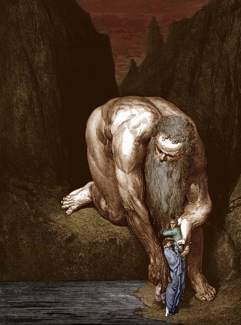 Den guddommelige komedie, av Dante: gravering av Gustave Doré. av Gustave Dore