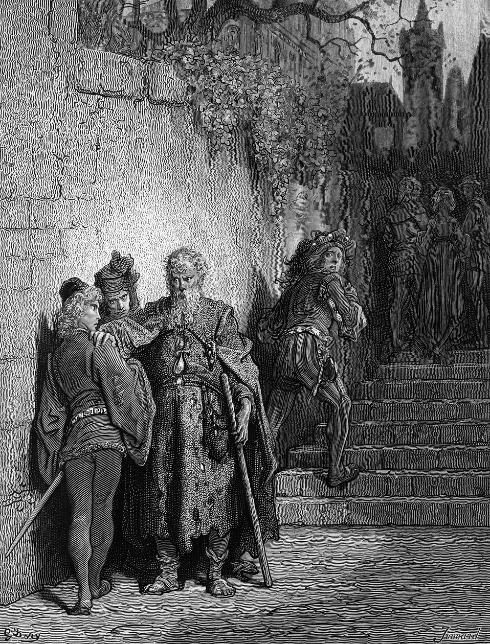 Bryllupsgjesten blir arrestert av Ancient Mariner, åpningsscenen til 