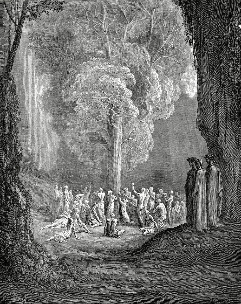 Virgil viser treet til Dante, 1880 av Gustave Dore